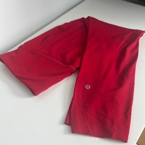 Red Lululemon Leggings